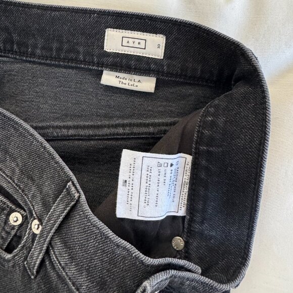 NWOT AYR Black The La La Jeans Size 30R - Picture 4 of 6